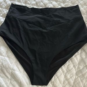 Xl aerie cross over high wasted bathing suit bottoms